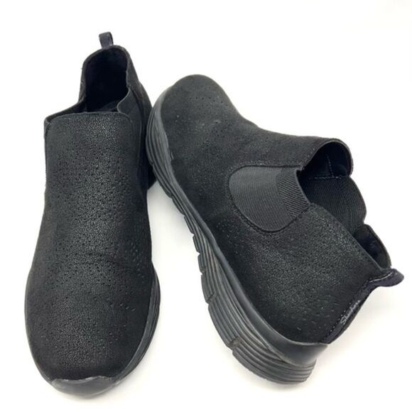 Skechers Seager Rooky Short Double Gore Medalian Laser Cut Chelsea Bootie 9.5 - Picture 1 of 11